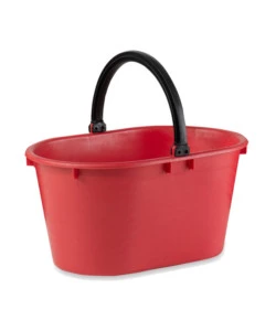 CESTA OVALE PLASTICA CON MANICO - 20 LITRI.
